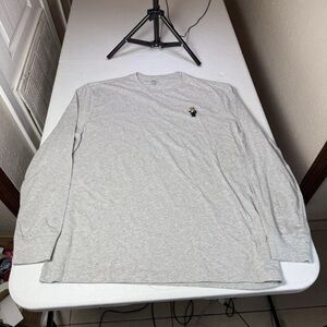 RALPH LAUREN POLO BEAR TUXEDO T SHIRT GRAY LONG SLEV Sz L
